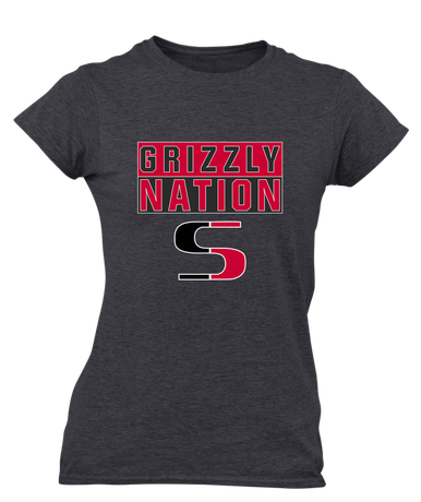 Sunnyside Grizzlies Nation #1 Women's Premium SS T-Shirt
