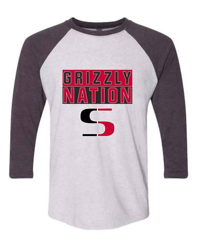Sunnyside Grizzlies Nation #1 Women's Baseball T-Shirt