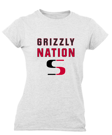 Sunnyside Grizzlies Nation #2 Women's Premium SS T-Shirt