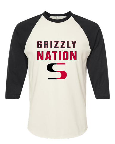 Sunnyside Grizzlies Nation #2 Women's Baseball T-Shirt