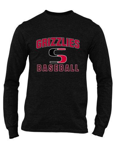 Sunnyside Grizzlies Baseball #1 Men's Premium LS T-Shirt