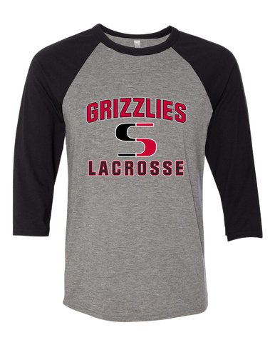 Sunnyside Grizzlies Lacrosse Women's Baseball T-Shirt