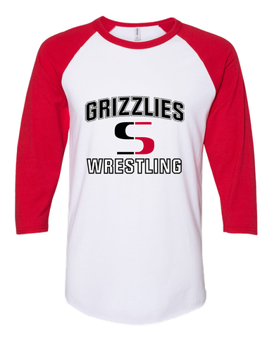 Sunnyside Grizzlies Wrestling Women's Baseball T-Shirt