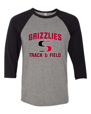 Sunnyside Grizzlies Track & Field Women's Baseball T-Shirt