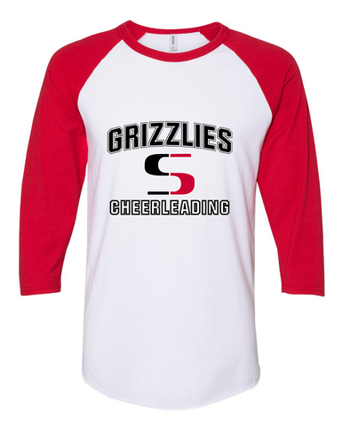 Sunnyside Grizzlies Cheerleading Women's Baseball T-Shirt