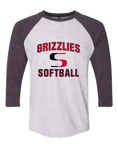 Sunnyside Grizzlies Softball #1 Women's Baseball T-Shirt