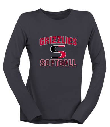 Sunnyside Grizzlies Softball #1 Women's Premium LS T-Shirt