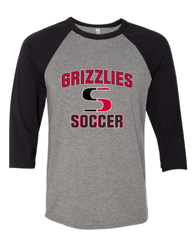 Sunnyside Grizzlies Soccer #1 Women's Baseball T-Shirt
