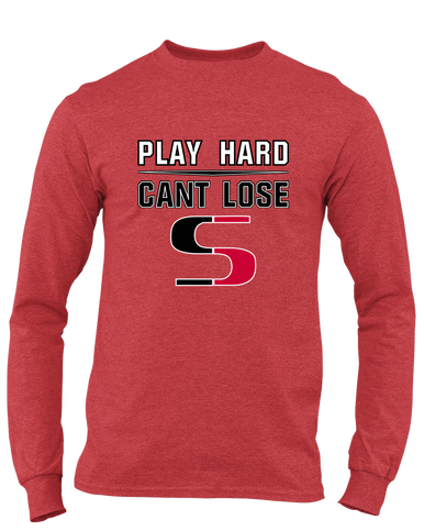 Sunnyside Grizzlies Play Hard, Can't Lose Men's LS T-Shirt