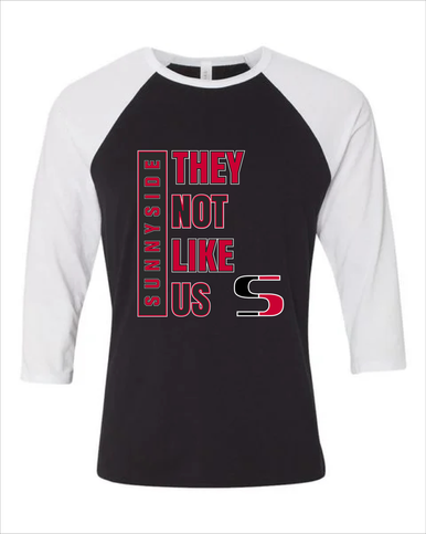 Sunnyside Grizzlies They Not Like Us #1 Women's Baseball T-Shirt