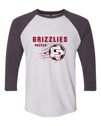 Sunnyside Grizzlies Soccer #2 Women's Baseball T-Shirt