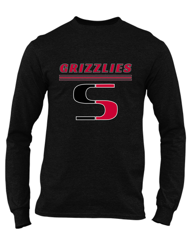 Sunnyside Grizzlies Mascot #8 Men's LS T-Shirt
