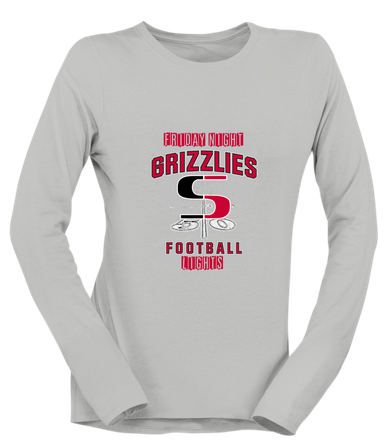 Sunnyside Grizzlies Football #6 Women's Premium LS T-Shirt