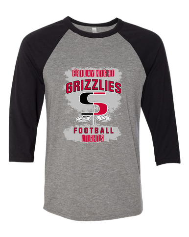 Sunnyside Grizzlies Football #6 Women's Baseball T-Shirt
