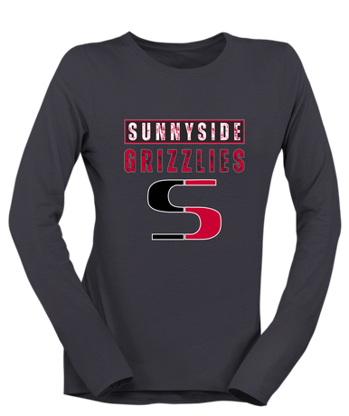 Sunnyside Grizzlies Mascot #9 Women's LS T-Shirt