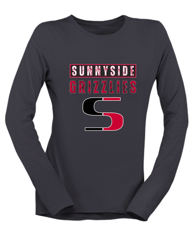 Sunnyside Grizzlies Mascot #9 Women's Premium LS T-Shirt