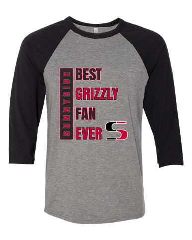 Sunnyside Grizzlies Best Grizzly Fan Women's Baseball T-Shirt