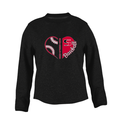 Sunnyside Grizzlies Heart Baseball Women's Sweatshirt