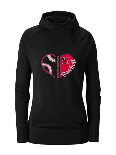 Sunnyside Grizzlies Heart Baseball Women's Hoodie