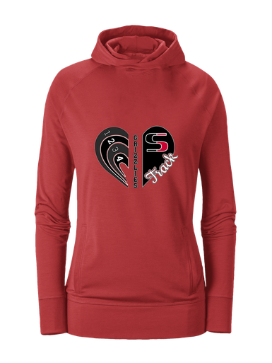 Sunnyside Grizzlies Heart Track Women's Hoodie