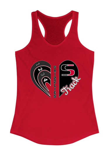 Sunnyside Grizzlies Heart Track Women's Tank Top