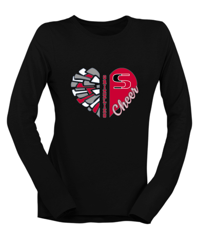 Sunnyside Grizzlies Heart Cheer Women's Premium LS T-Shirt