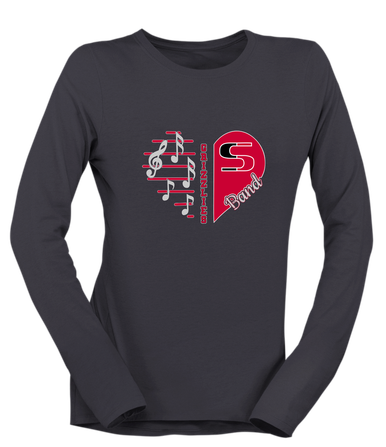 Sunnyside Grizzlies Heart Band Women's Premium LS T-Shirt