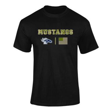 Trabuco Hills Mustangs Camo Flag Men's Premium SS T-Shirt