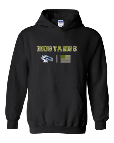 Trabuco Hills Mustangs Camo Flag Men's Hoodie