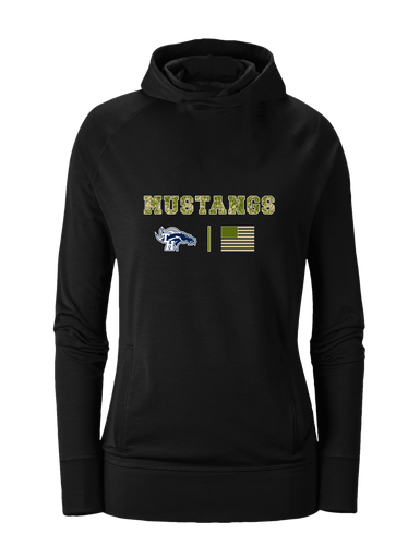 Trabuco Hills Mustangs Camo Flag Women's Hoodie