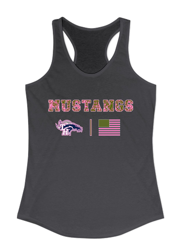 Trabuco Hills Mustangs Pink Camo Flag Women's Tank Top
