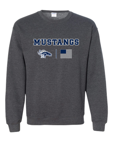 Trabuco Hills Mustangs Team Colors Flag Men's Sweatshirt