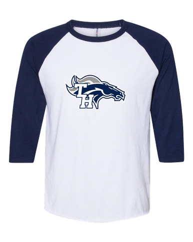 Trabuco Hills Mustangs Mascot #1 Women's Baseball T-Shirt
