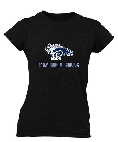 Trabuco Hills Mustangs Mascot #2 Women's Premium SS T-Shirt