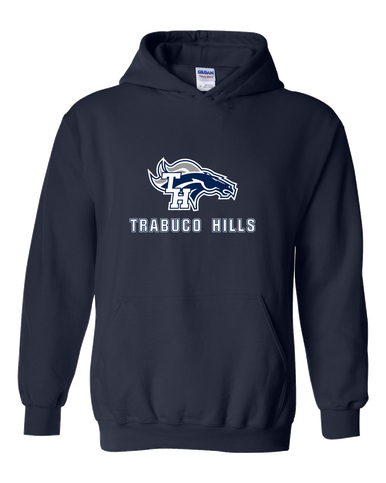 Trabuco Hills Mustangs Mascot #2 Men's Hoodie