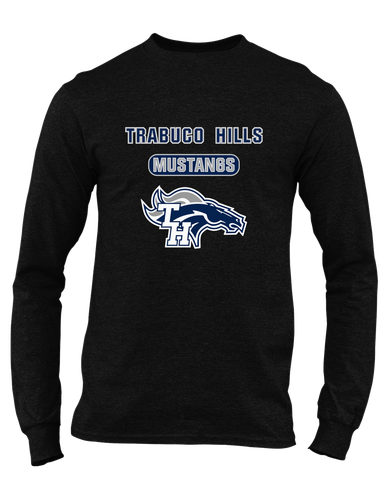 Trabuco Hills Mustangs Mascot #3 Men's LS T-Shirt