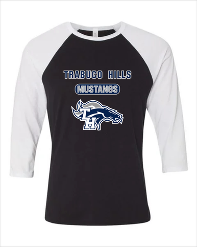 Trabuco Hills Mustangs Mascot #3 Men's Baseball T-Shirt