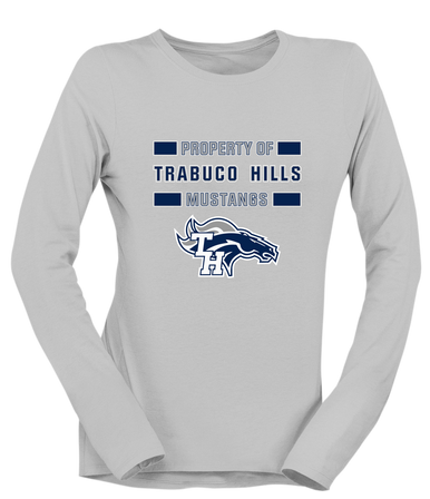 Trabuco Hills Mustangs Property Of Women's LS T-Shirt