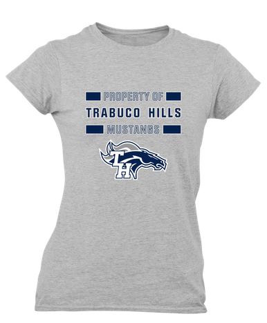 Trabuco Hills Mustangs Property Of Women's Premium SS T-Shirt