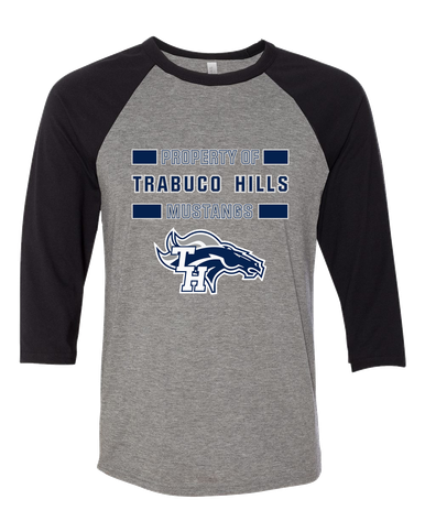 Trabuco Hills Mustangs Property Of Women's Baseball T-Shirt