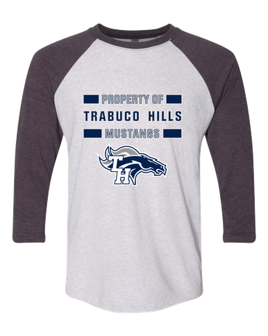Trabuco Hills Mustangs Property Of Men's Baseball T-Shirt