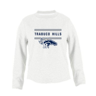 Trabuco Hills Mustangs Mascot #4 Women's Sweatshirt
