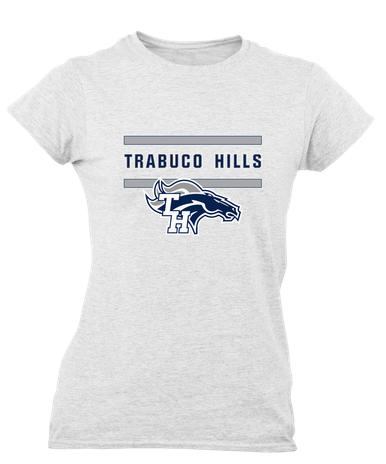 Trabuco Hills Mustangs Mascot #4 Women's SS T-Shirt