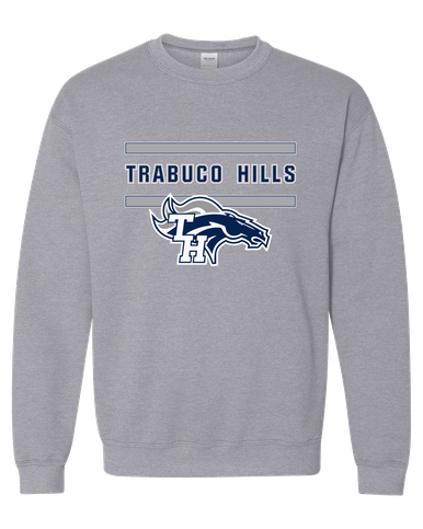 Trabuco Hills Mustangs Mascot #4 Men's Sweatshirt