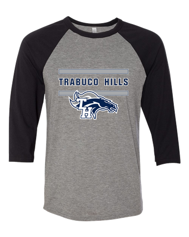 Trabuco Hills Mustangs Mascot #4 Men's Baseball T-Shirt