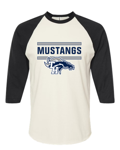 Trabuco Hills Mustangs Mascot #5 Men's Baseball T-Shirt