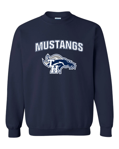 Trabuco Hills Mustangs Mascot #6 Men's Sweatshirt