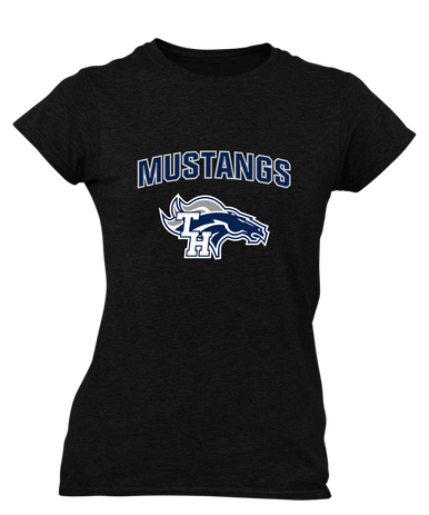 Trabuco Hills Mustangs Mascot #6 Women's Premium SS T-Shirt
