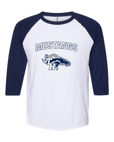 Trabuco Hills Mustangs Mascot #6 Men's Baseball T-Shirt