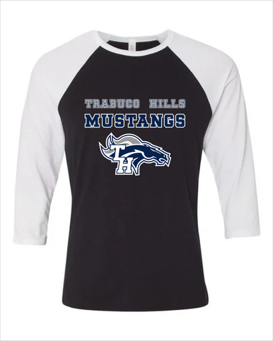 Trabuco Hills Mustangs Spirit Men's Baseball T-Shirt